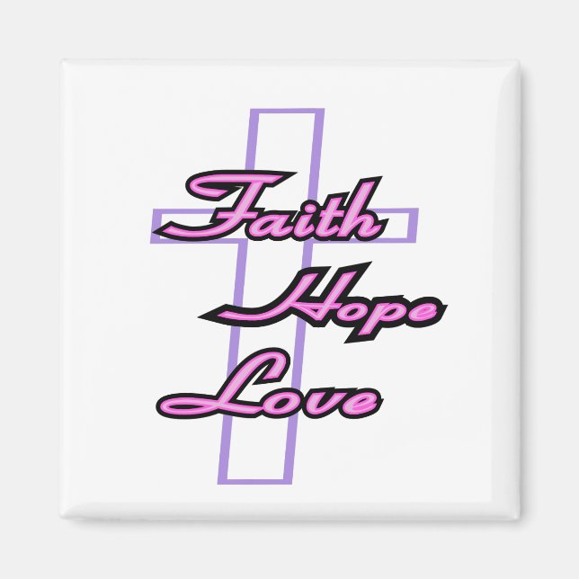 Íman Faith Hope and Love Magnet (Frente)