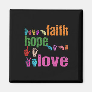 Íman Faith Hope Love American Sign Language Christian E