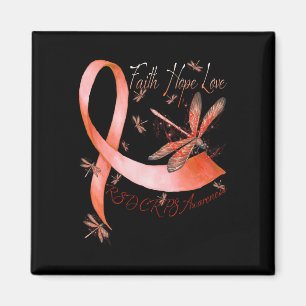Íman Faith Hope Love Dragonfly RSD Sensibilização CRPS