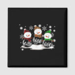 Íman Faith Hope Love Snowman Christmas Pajama Cute Wint<br><div class="desc">Faith Hope ama Snowman Natal Pajama Cute Winter X mas</div>