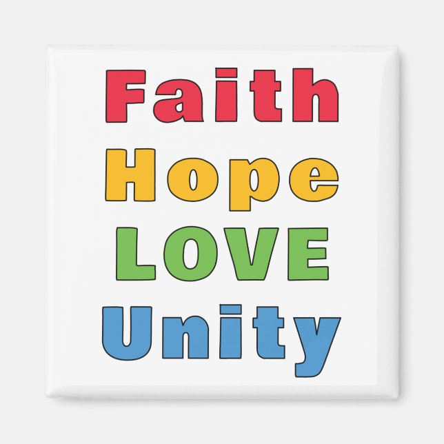 Íman Faith Hope Love Unity (Frente)