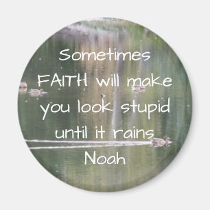 Íman Faith Inspirational Humor Cote Bíblia Christian