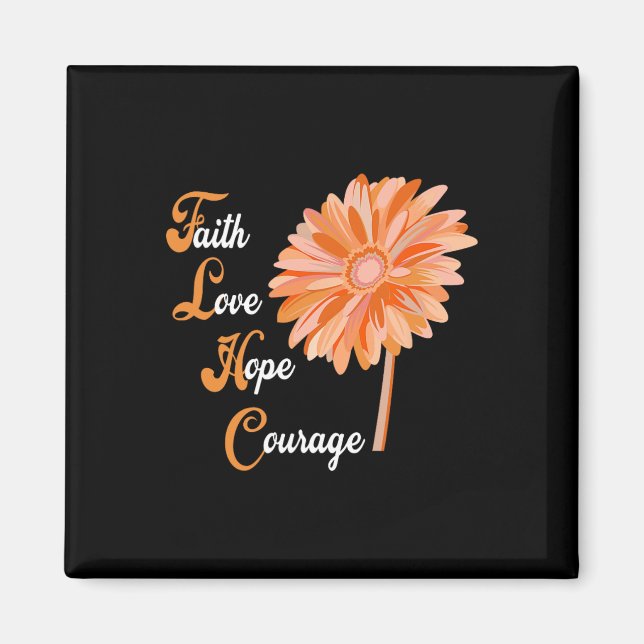 Íman Faith Love Esperava Coragem Aml Leukemia Consciênc (Frente)