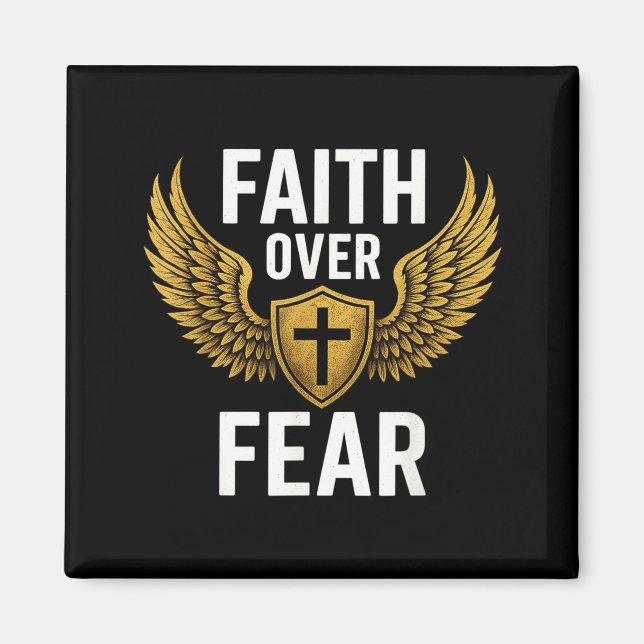Íman Faith Over Fear Gold  (Frente)