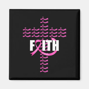 Íman Faith Ribbon Christian Cross Break Cancer Awarene