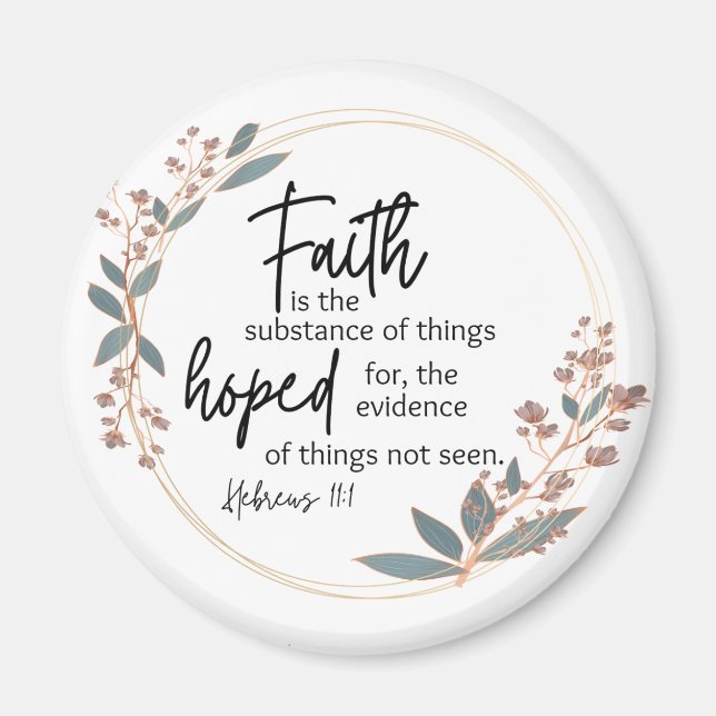 Íman Faith Round Magnet (Frente)