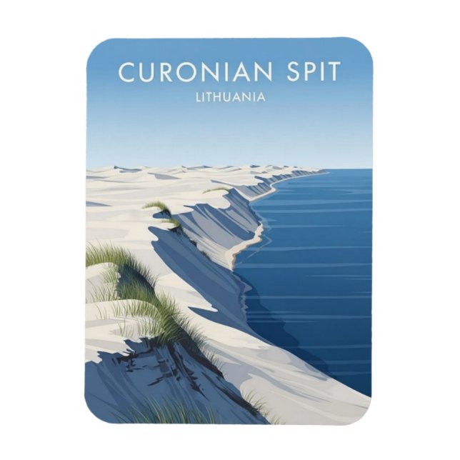 Íman Faixa de Curoniana Lituânia Viagem (Vertical)