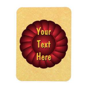 Íman Faixa de Opções Vermelha para Personalizar