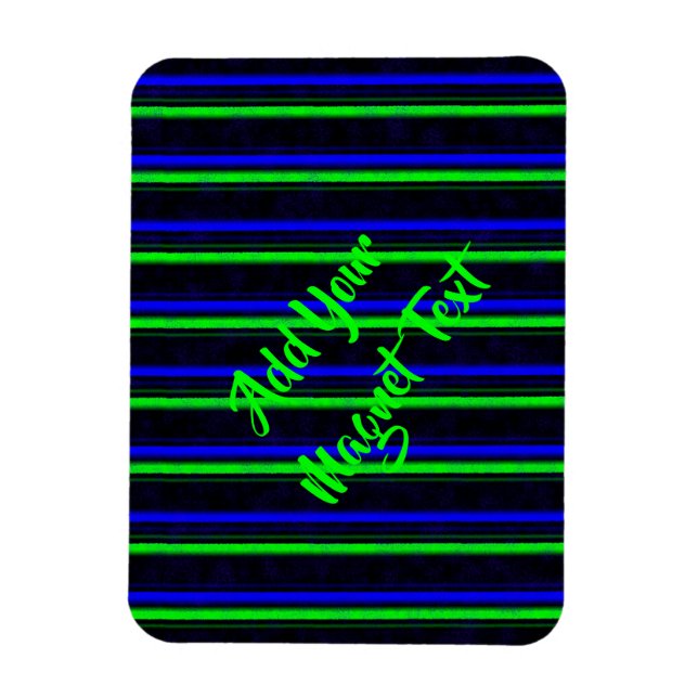 Íman Faixa Verde Azul Preta (Vertical)
