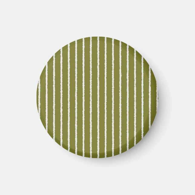 Íman Faixa Verde-Oliva com Linhas Isoladas (Frente)