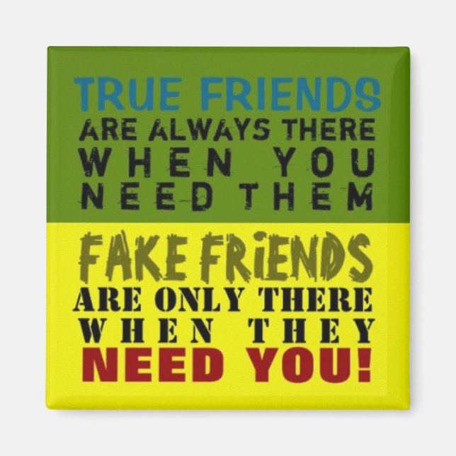 Íman FAKE vs TRUE ~ Verdadeiro Verdade do Magnet (Frente)