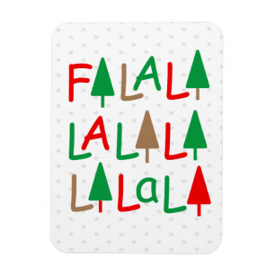 Íman FaLaLa. Árvores de Natal Feliz Imagem Fotográfica