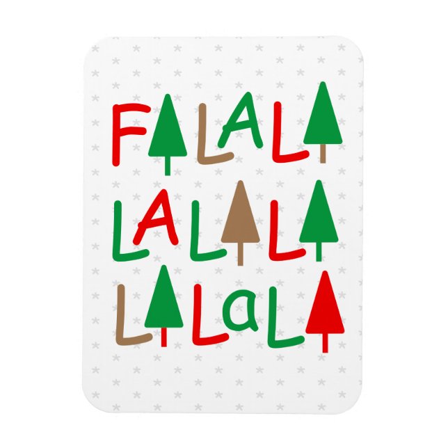 Íman FaLaLa. Árvores de Natal Feliz Imagem Fotográfica (Vertical)