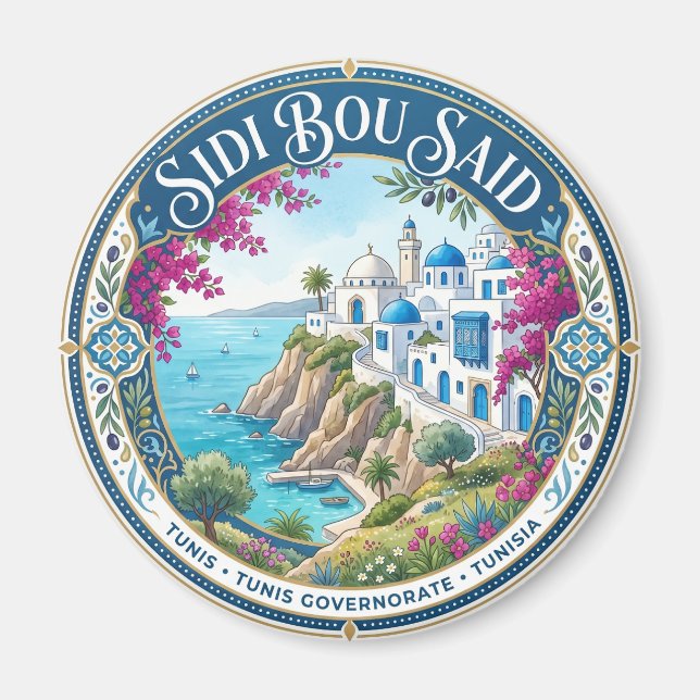 Íman Falcão de Sidi Bou Said Tunísia (Frente)