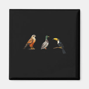 Íman Falcão Duck Toucan Birds Sutil Anti Trump 1