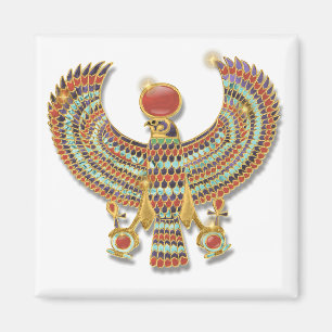 Íman Falcão egípcio antigo peitoral