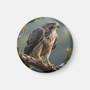 Íman Falcão Empoleirado no Galho