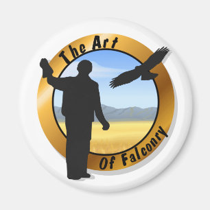 Íman Falconer Medallion Round Magnet