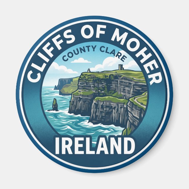 Íman Falésias de Moher Irlanda (Frente)