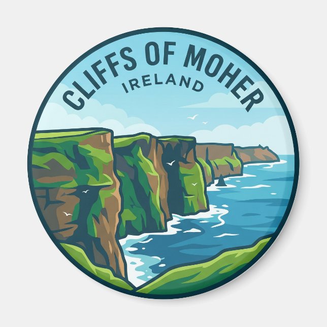 Íman Falésias de Moher Irlanda (Frente)