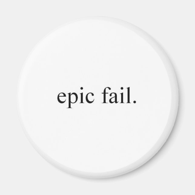 Íman falha épica. (Frente)