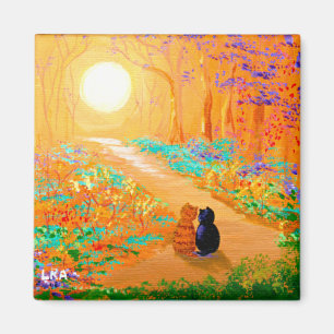 Íman Fall Black Cats Creationararts Magnet