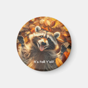 Íman Fall Bobo Raccoon personalizável