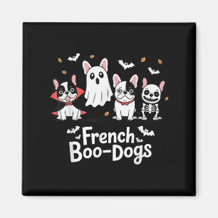 Íman Fall French Bulldog Halloween French Boo Dogs Funn