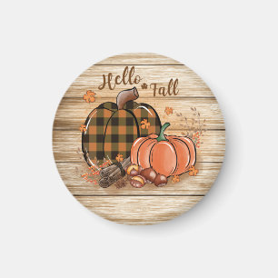 Íman Fall Pumpkin Round Magnet