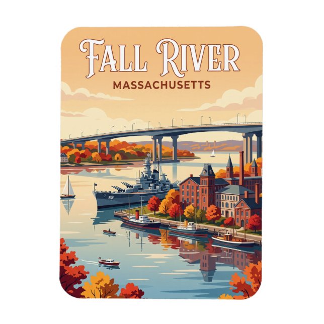 Íman Fall River, Massachusetts (Vertical)