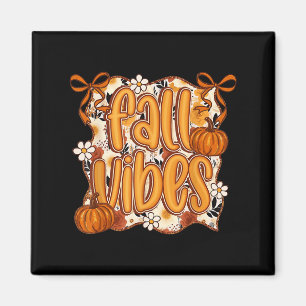 Íman Fall Vibes Coquette Arco Pumpkin Ação de Graças Au