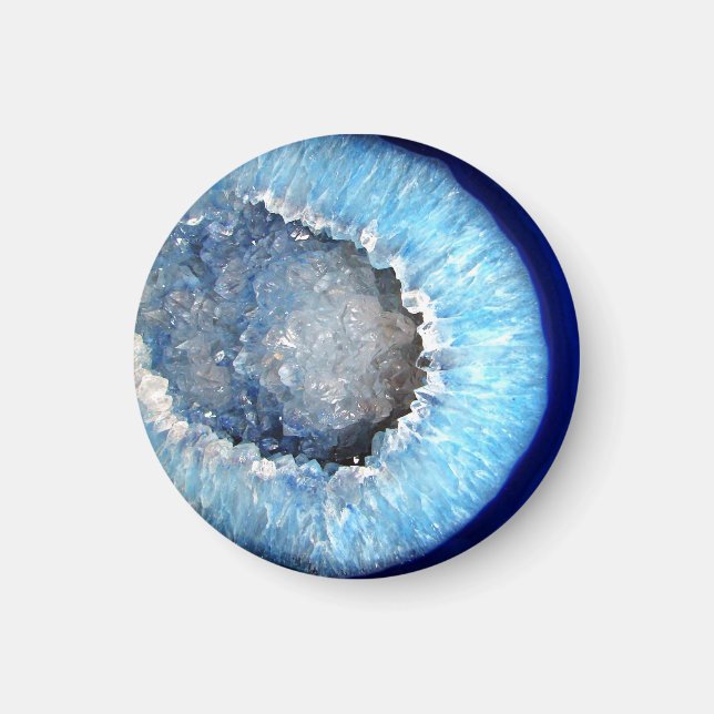 Íman Falln Blue Crystal Geode (Frente)