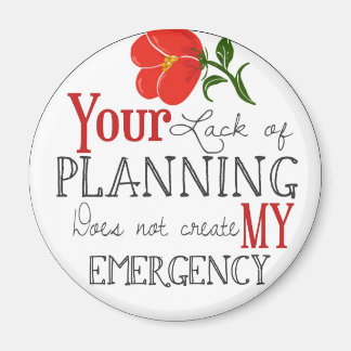 Íman Falta de ímã de planejamento