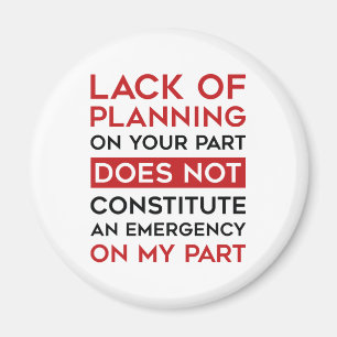 Íman Falta De Planejamento