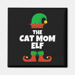 Íman Família A Gata Mãe Elf O Natal Correspondendo Pj P