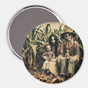 Íman Família assustadora Scarecrow na foto horror de co