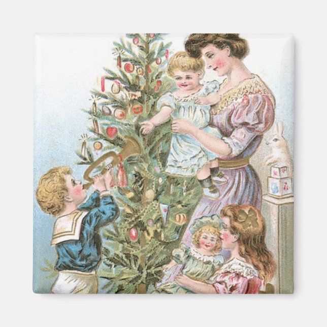 Íman Família com Árvore de Natal (Frente)