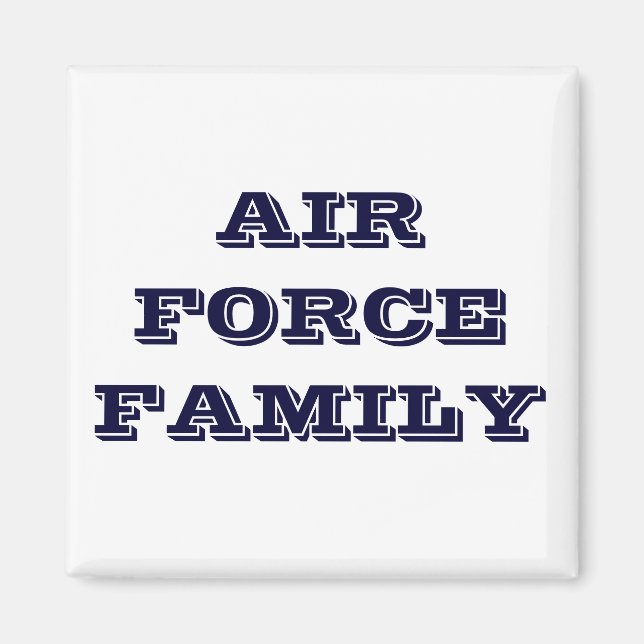 Íman Família da Força Aérea Magnet (Frente)