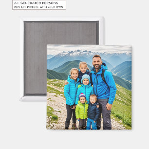 Íman Família de Fotografias Personalizada 1