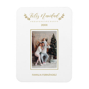 Íman Família de Fotos de Natal Simples Elegante Chic Es
