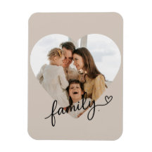 Família de Fotos do Coração Personalizada