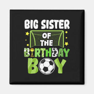 Íman Família de Futebol Irmã Mais Velha Aniversário do 