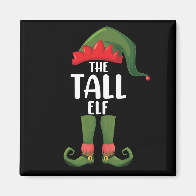 Íman Família de Natal combinando com Elfo Alto  (Frente)