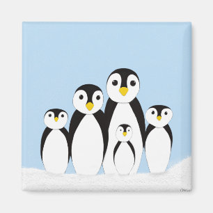 Íman Família de pinguins