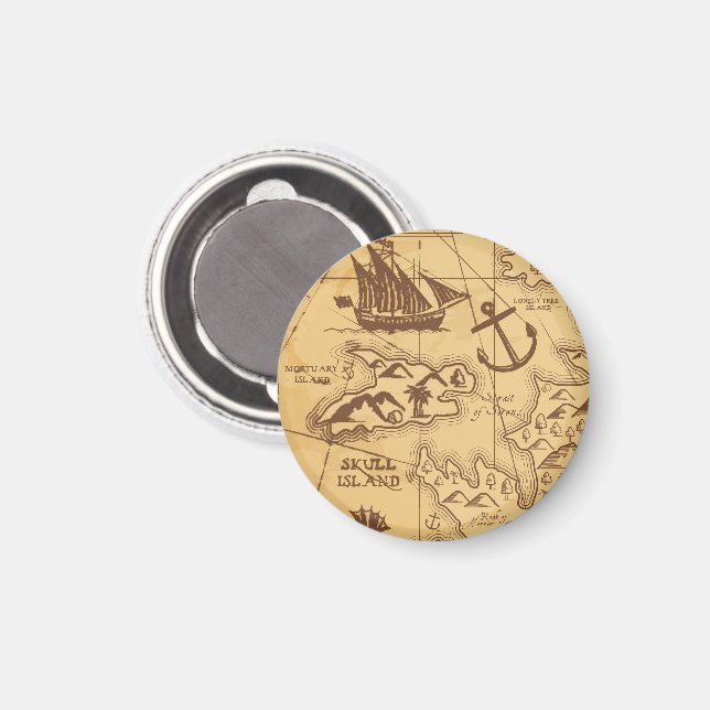 Íman Família de pontos de terra do mapa Pirate Personal (Front/Back)