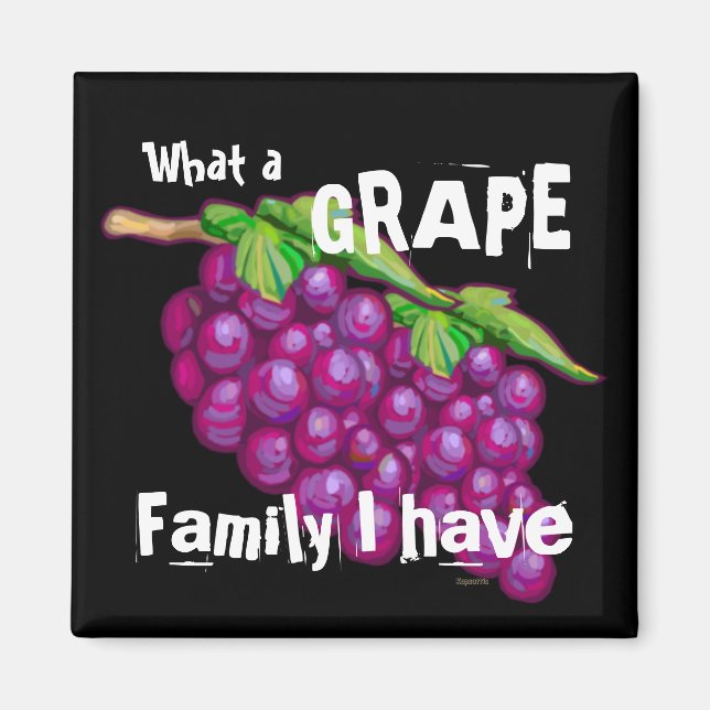 Íman Família de uvas (Frente)