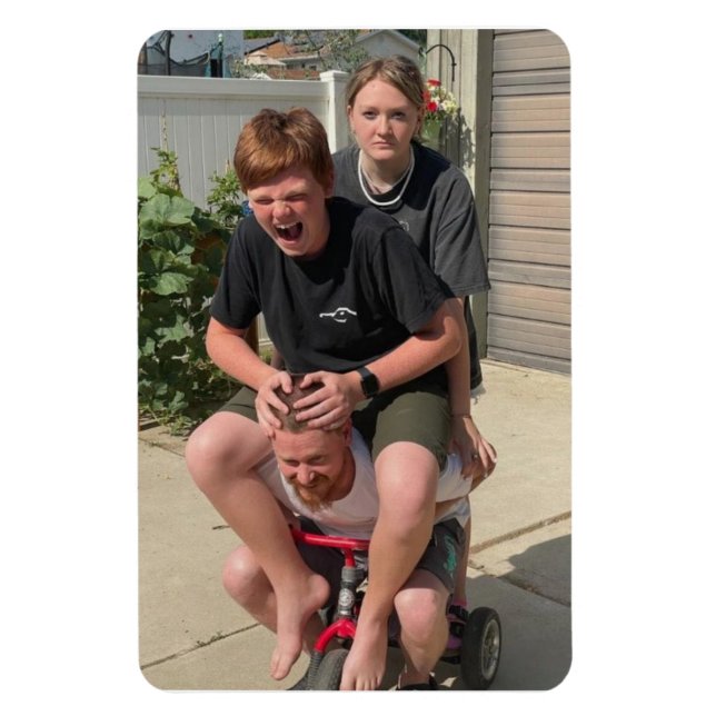 Íman Família divertida em uma viagem (Vertical)