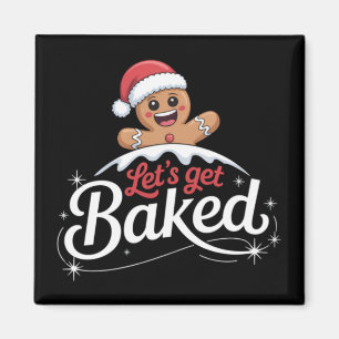 Íman Família do Homem de Biscoito de Natal Vamos Ficar