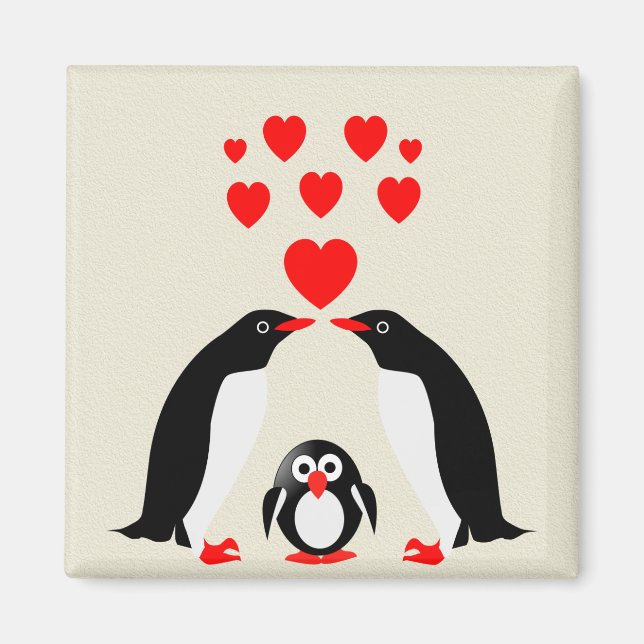 Íman Família dos pinguins (Frente)