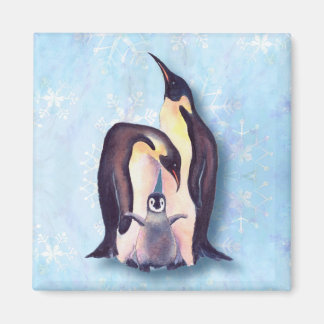 Íman FAMÍLIA E NEVE PENGUINS por SHARON SHARPE